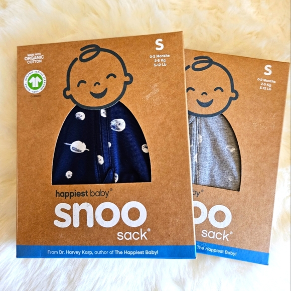 Happiest Baby Other - NIB Happiest Baby Snoo Organic Cotton Sleep Sack Sz S, 0-2 Mos.